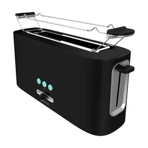 Toaster CECOTEC 03180 — 2-slice, 980 W, black, plastic housing