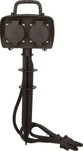 Āra kontaktu bloks ORNO OR-AE-13138 — 2×2P+Z kontaktligzdas, kabelis 1,5 m, IP44, 3G1,5 mm²