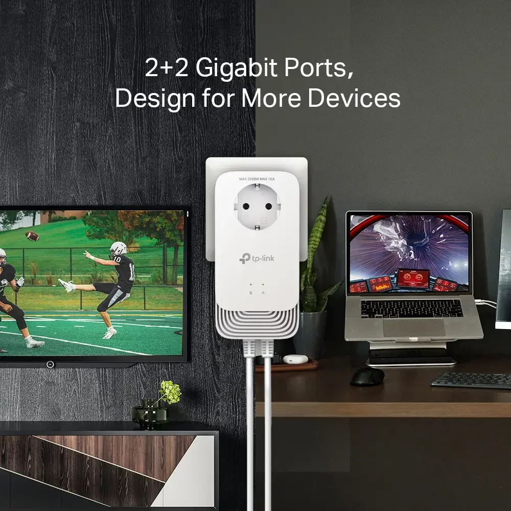 Набор PowerLine адаптеров No name PG2400P KIT Photo 3