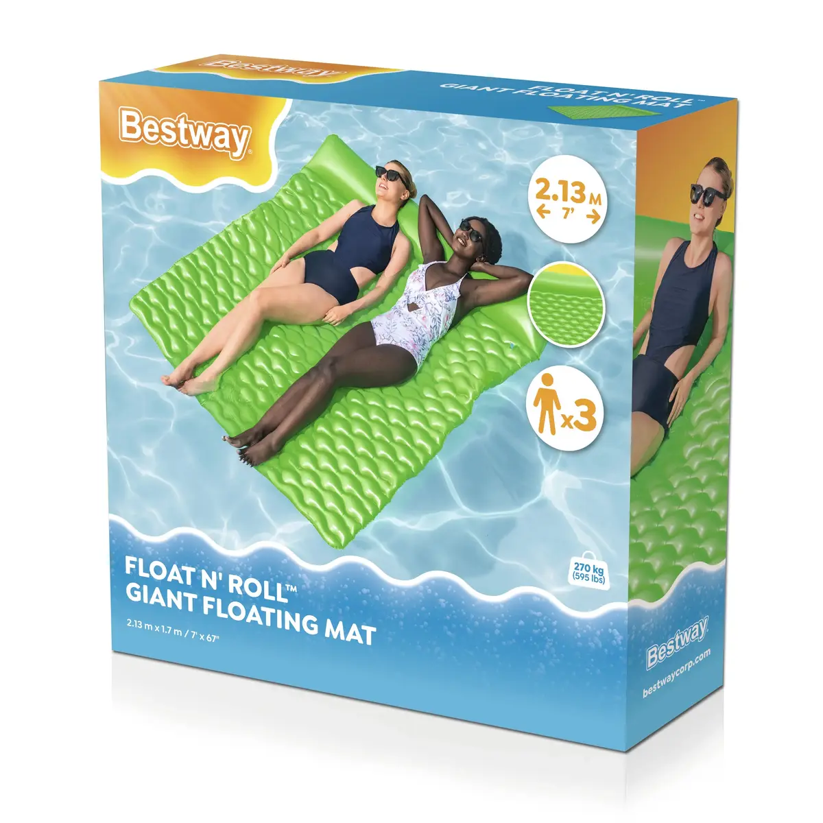 Bestway Float 'N Roll Giant матрас 2,13x1,7 м Photo 18