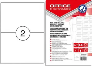 Label sheets Office Products A4 210×148 mm white 100 sheets