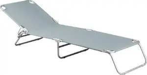 Складная туристическая кровать ROYOKAMP модель 1032412 — переносная серая