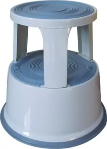 Biroja krēsls-taburete Q-Connect KF04844, mobilais metāla, pelēks