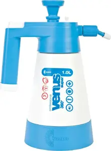 Rokas kompresijas smidzinātājs KWAZAR Venus Super 360 Pro+ 1 l — portatīvs dārza izsmidzinātājs ar spiedienu