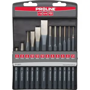 Metalworking chisel Proline 31361 — hand tool for cutting and shaping metal, 1 pc