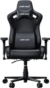 Кресло игровое anda seat Kaiser 2 Frontier черное XL кожаное офисное кресло AD12YXL-17-B-PV