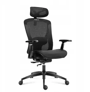 Spēļu krēsls tt esports Huzaro Combat 7.3 Black Mesh — ergonomisks krēsls ar elpojošu sieta atzveltni