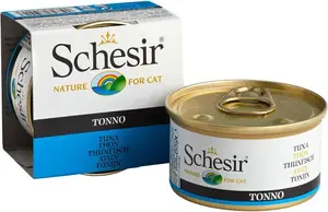 Консервы для кошек Schesir SCHESIR KOT 85 г – Тунец в желе, банка
