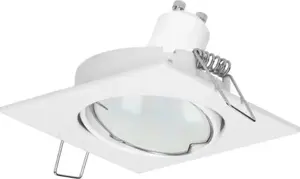 Decorative adjustable square spotlight frame ORNO SUTRI SM for MR16/GU10 max 50W, white