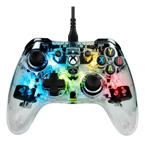 Gamepad Nacon EVOL-X Pro Light — wired USB Type-C, transparent, for PC & Xbox One/Series X|S, 3 m cable, 74×167×148 mm