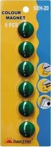 Magnetic Fishing Float ARGO Magnesy 20 mm set of 6, green