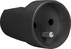 Portable Single Socket ORNO OR-AE-13183/B, 16A 250V, 2P+Z, black