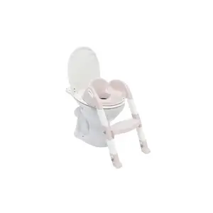 Tualetes trenažieris Abakus Thermobaby 7125 — polipropilēns (PP), rozā/uz balta, 205×345×405 mm