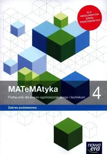Textbook Nowa Era MATeMAtyka LO 4 ZP Podr. 2022 (mpn 482585)
