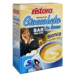 Hot white chocolate sachets Ristora 5 x 23 g — instant beverage powder
