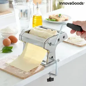 Pasta Maker InnovaGoods Frashta – manual pasta machine with recipe booklet