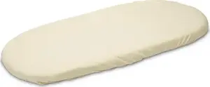Pram Jersey Sheet Sensillo 35x75 cm, cream — fitted stroller sheet, cotton-blend