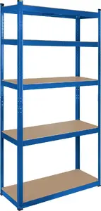Металлический стеллаж для склада Rebel Tools RB-1251BL 180 x 90 x 40 см синий