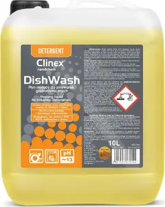 Концентрированное средство для посудомоечных машин Clinex DishWash 10L — жидкий препарат для профессиональной уборки