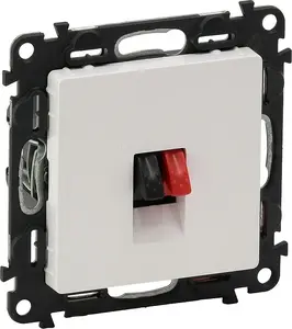 Legrand speaker wall plate white model 753172 single-pair speaker connector