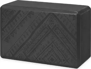 Yoga block Gaiam 63749 Navajo Black – foam support block for yoga and Pilates