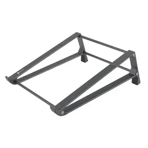 Klēpjdatora statīvs MISURA ME03, alumīnijs un silikons, priekš 43,9 cm (17,3") klēpjdatoriem, 229×208×87 mm, pelēks