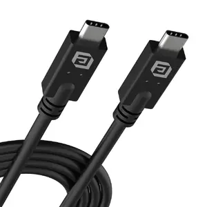 Кабель USB-C Akasa AK-CBUB67-10BK, 1 м, USB-C — USB-C, 40 Гбит/с, чёрный