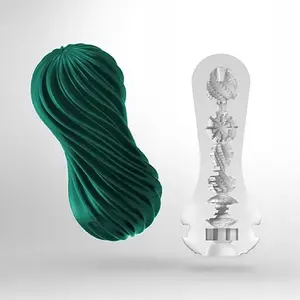 Мужской мастурбатор No name TENGA_Flex II Fizzy Green — компактное интимное устройство для мужчин