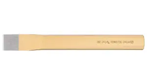 Masonry chisel RENNSTEIG 380 240 1, flat tip, 240 mm length, 28 mm cutting edge, Ø 26 mm
