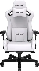 Gaming chair Anda Seat Kaiser 2 XL — leather office swivel chair, white