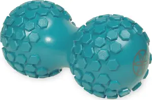 Massage Duo-Ball by Gaiam — double lacrosse-style massage ball, blue