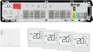 Thermostat kit SALUS StartPack Premium RF — KL08RF230V, UG800, 4× SQ610RF wireless underfloor heating control