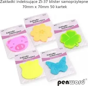 Self-adhesive index tabs Penword ZI-37 70×70 mm 50 sheets (pack) AH901PSH