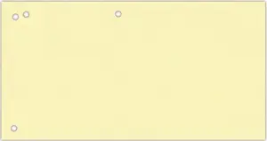 Divider Sheets Office Products 1/3 A4 240×105 mm, cardboard, 100 pcs, yellow