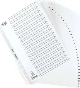 Document dividers Elba Strong Line A4, polypropylene index 1–31, white