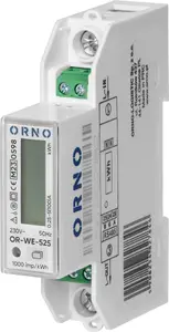 Электросчётчик ORNO однофазный 100A RS-485 MID 1 модуль DIN TH-35mm для PV