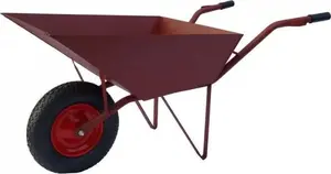 Wheelbarrow UN model TACZ POM 2.0 — steel tray 2.0 mm, pneumatic wheel