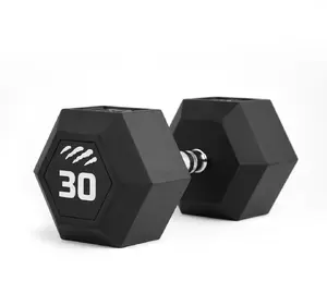 Гантель Tiguar HEX 30 кг — шестиугольная конструкция, фиксированный вес 30 кг
