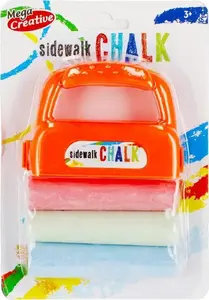 mega creative KREDA CHODNIKOWA 3KOL AKC 15x21x5 MC EDU B/C 96 sidewalk chalk set