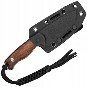 Fixed knife CIVIVI Timberbark — 14C28N steel, Guibourtia wood handle