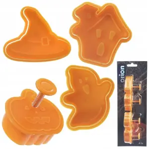 Cookie cutters ORION Halloween set — 4 pieces, assorted spooky shapes
