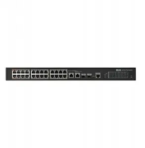 Pārvaldāms PoE tīkla slēdzis BCS BCS-L-SP2402G-2SFP-M(2) — 24x PoE Gigabit, 2x RJ45, 2x SFP