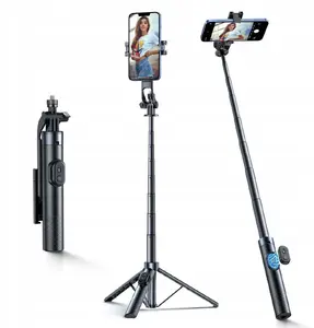 Selfie stick Wozinsky WC1Y70S telescopic tripod 1.7 m with phone holder - black