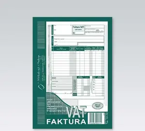 Invoice Book Michalczyk & Prokop 124-3E A5 duplicate sheets VAT/Faktura from gross