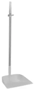 Sweeping tray Vikan 56625, white, aluminum frame with polypropylene tray and long handle