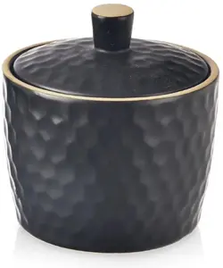 Sugar Bowl ORION Ceramic Decorative Classic Black 320 ml