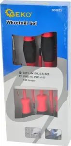 Insulated Electric Screwdriver Set GEKO G30623 — 6-piece