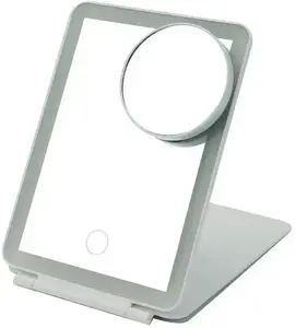 Cosmetic mirror CarPoint OlsenHome LED makeup mirror, compact tabletop design