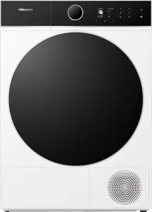 Hisense DH5I804BWCD Freestanding Front-Load Heat Pump Tumble Dryer with 8 kg Capacity Wi-Fi Control White