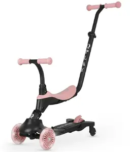 Самокат Qplay Sema Evo 3-в-1 Coral Pink — трансформируемая модель с тремя режимами